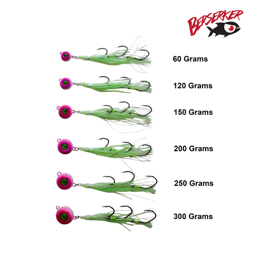 Berserker Meathead Jig Octo Jig Snapper Jigging Lure Value Pack 100g x 4 - Picture 14 of 14