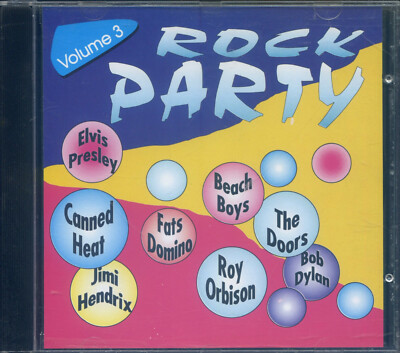 CD Rock Party Vol. 3 - Chubby Checker, Jimi Hedrix, Elvis Presley, u.a. -  Liste