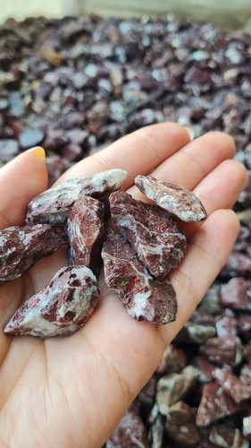 20kg Kiesel Flusskiesel Kieselsteine Gartenkies Zierkies Rot Kiesel Deco - Bild 6 von 9