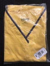 Landau Women's V-Neck Scrub Top Style 4219 Yellow/Purple SIZE:MEDIUM