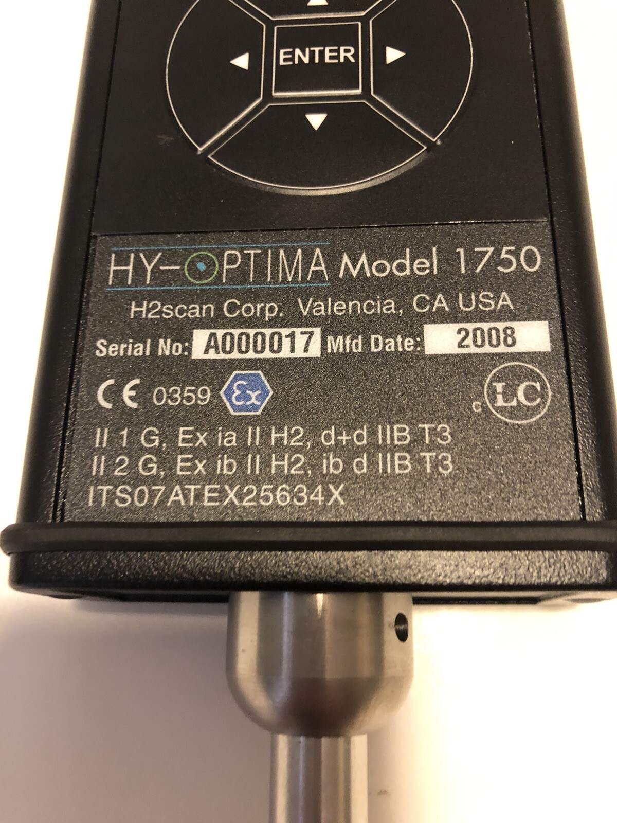H2scan HY-OPTIMA™ 1750 Intrinsically Safe In-line Process Hydrogen Analyzer  | eBay
