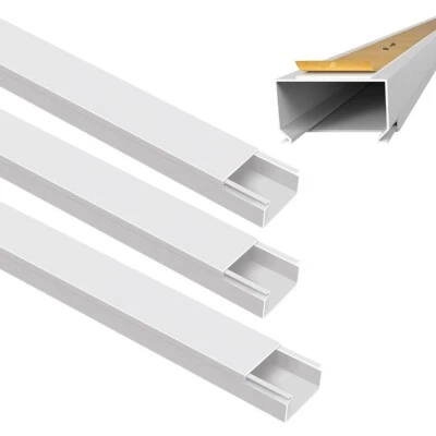 ARLI Kabelkanal 40 x 25 mm 4m selbstklebend Installationskanal mit Bodenlochung - Bild 1 von 4