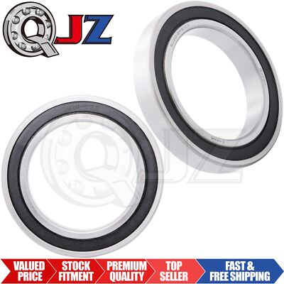 [Qty.2] 6020-2RS Deep Groove/Radial Ball Bearing [100mm ID x 150mm OD x 24mm W]