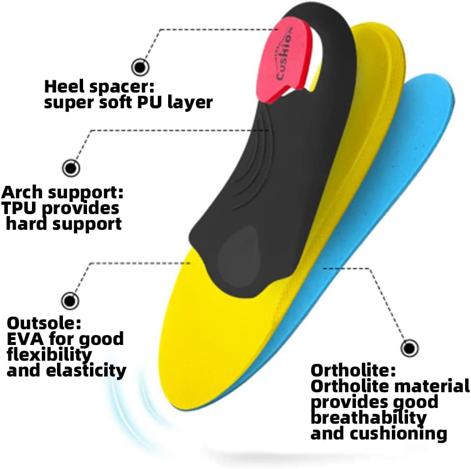 Heavy Duty Support Pain Relief Orthotics 220+ Lbs Plantar Fasciitis