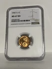 1947-S Lincoln Cent, NGC MS-67 Red, Very Attractive, Flashy Red Penny, No Spots
