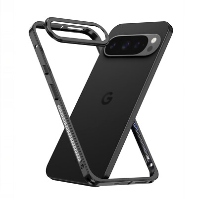 Aviation Aluminum Alloy Frame Bumper Phone Case with Metal Lens Protection and Heat Dissipation - Pixel 9 Pro XL (Silver)