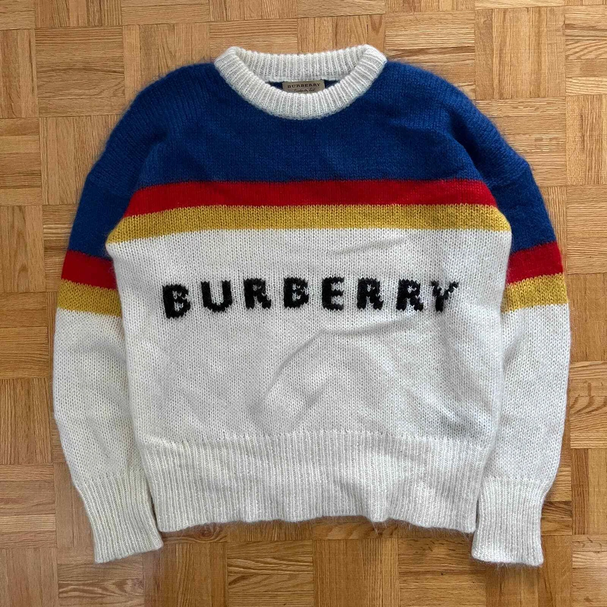 Burberry Osbourne striped mohair sweater Size Small eBay