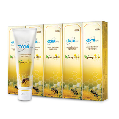 ATOMY Zahnpasta mit Propolis Extrakt Xylit Grüntee Extrakt  200 g x 5 Tuben
