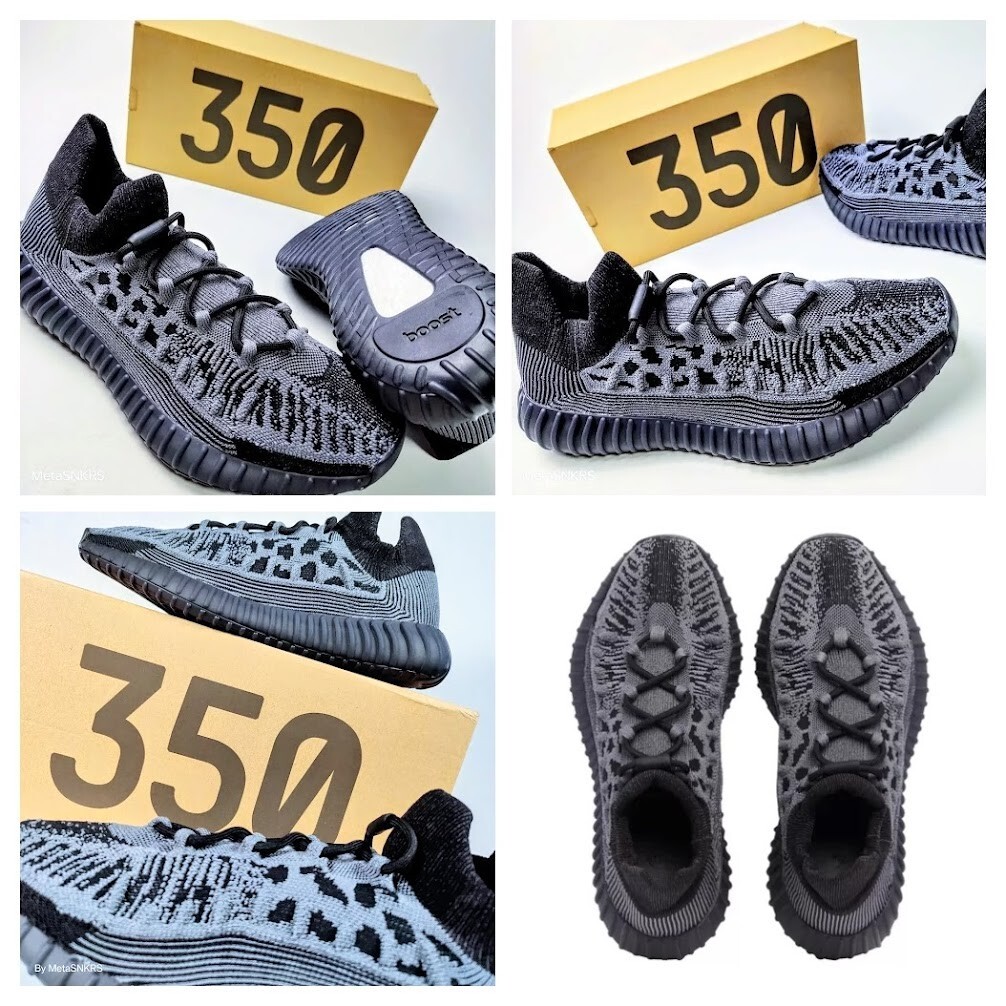 Adidas US 13.5 Mens Slate Onyx Black Grey Lifestyle Yeezy 350 2 CMPCT IG9606 New thumbnail 2