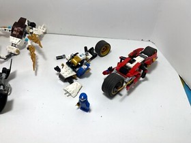 LEGO Misc partials LOT: Ninjago 70734 dragon, mech, bike see description