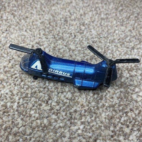 Vintage Metallic Blue Corgi Juniors AIRBUS Helicopter vintage collectable - Picture 4 of 10