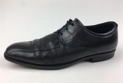 Ecco Men's 632534 Johannesburg Tie Toe Black Leather Oxfords Size