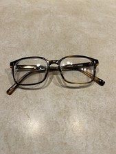 LAZZARO Romano Havana Mens Square Full Rim Eyeglasses 52-18-145