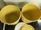 Vintage Tupperware Large Canisters #807-12 Yellow with #808-32 Lid 7.5” — photo 4