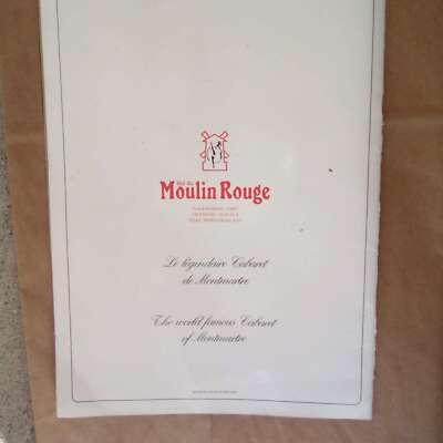 ムーランルージュFormidable La RevueDu Centenaire Vintage Program Bal Du Moulin Rouge Formidable la revue du
