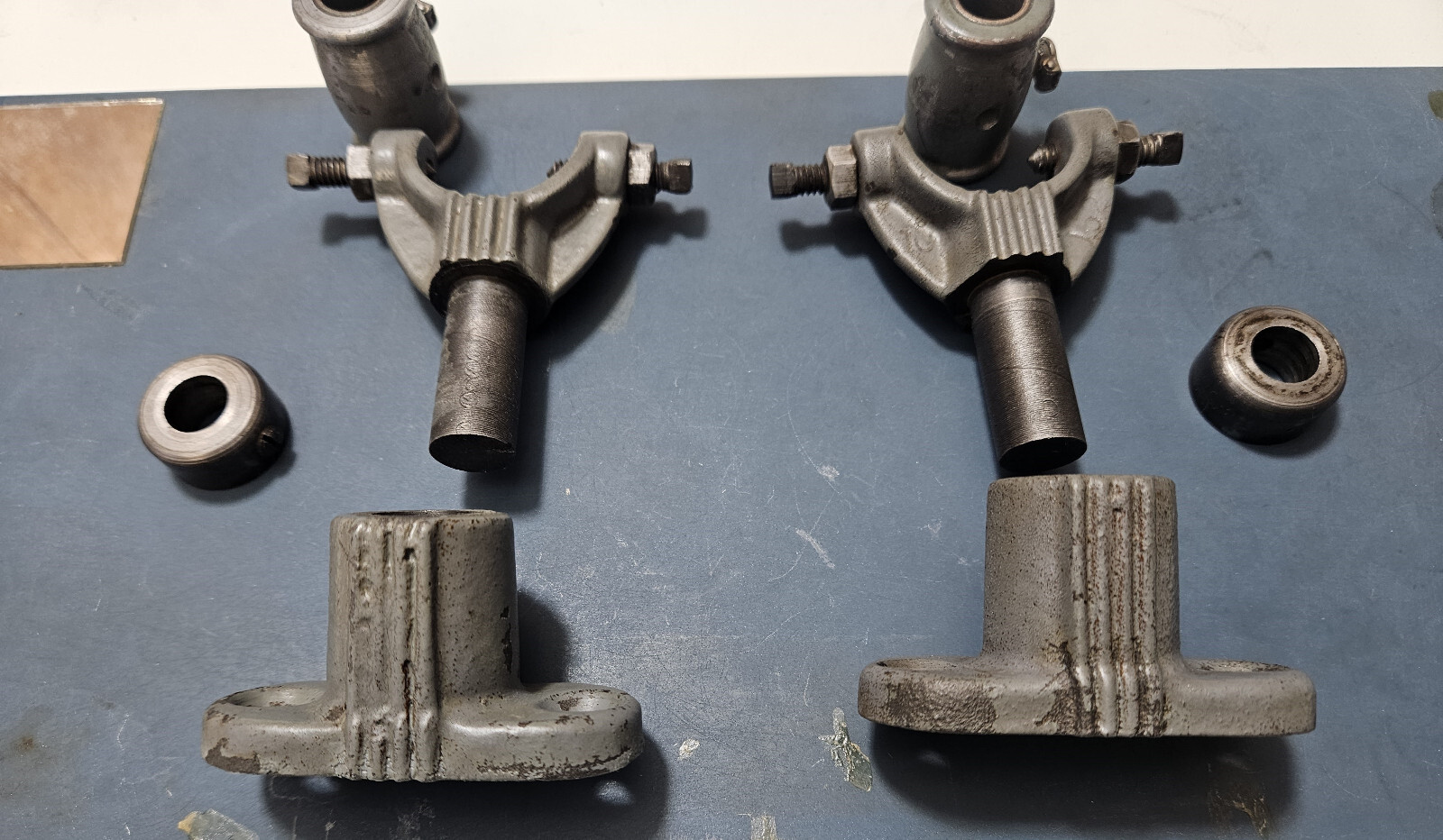 Pair of mounts w/ bearing for jackshaft/extra wood/metal lathe plus