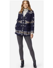 182. Pendleton Women's Navy Plain Star Wahkenna Coat Nwt S $489