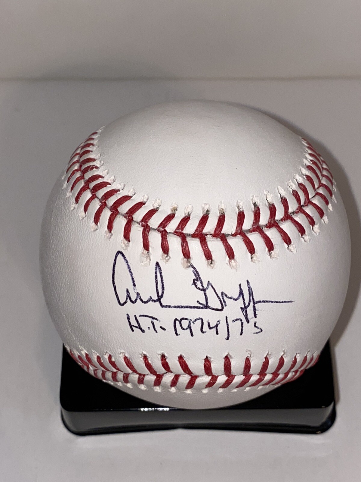 Archie Griffin Autographed Signed Ohio State Buckeyes OSU Buckeyes ROMLB baseball "HT 74-75" inscription Jsa Coa 