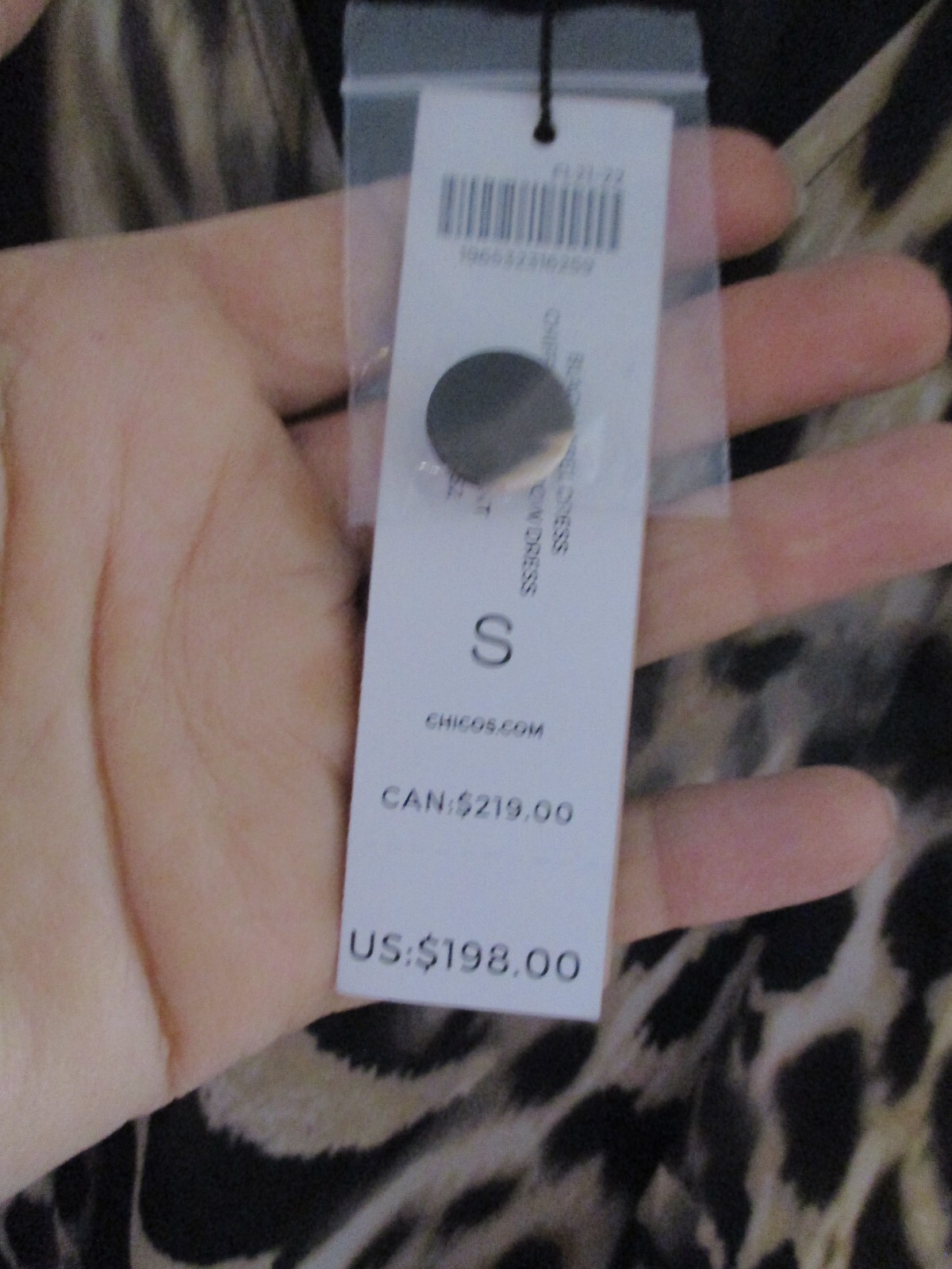 black label chicos animal print women's dress Small image 4