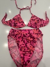 Venus Fuchsia Pink Vintage U/W Booster B  High Waist Bottoms M Perfect  Rare