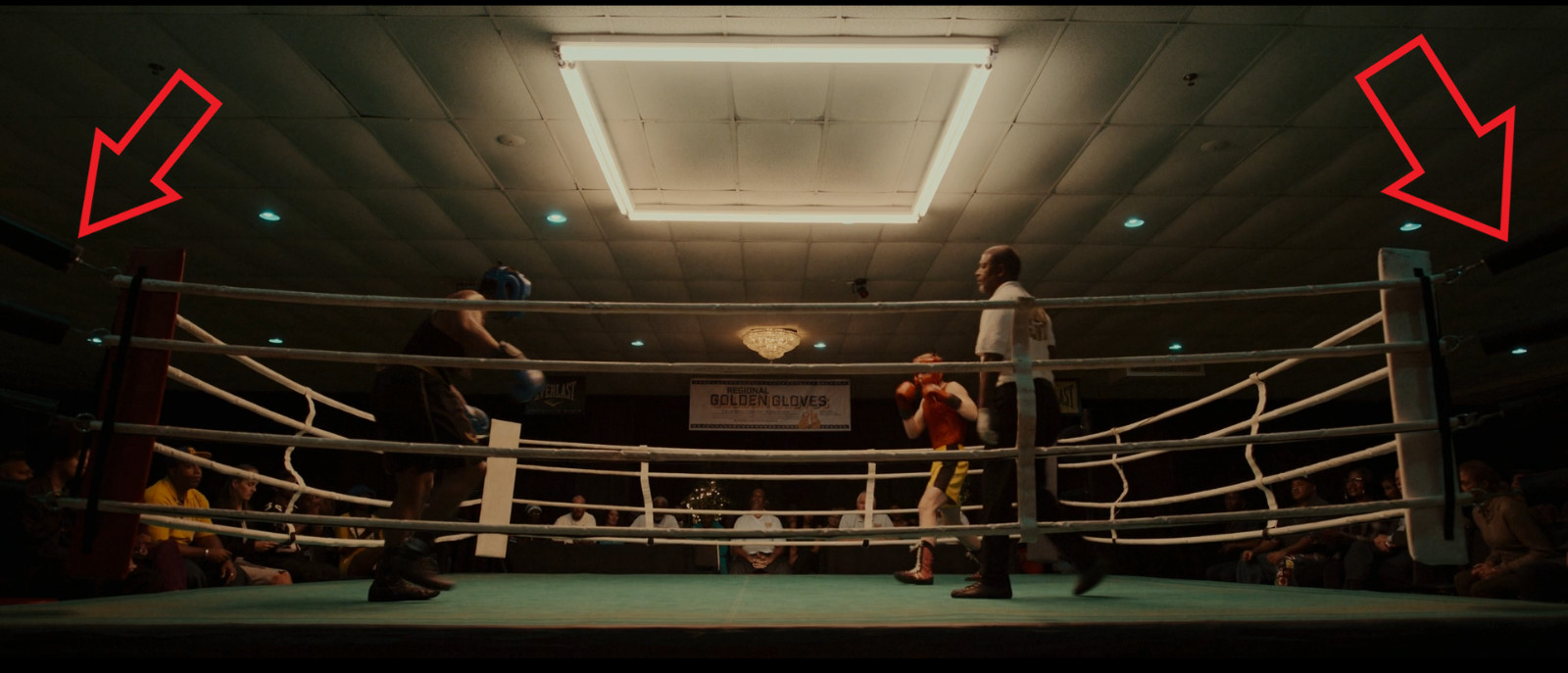 Image 4 of CREED III 3 - Screen Used Rope Turnbuckle Cover from Dame Golden Gloves Ring COA