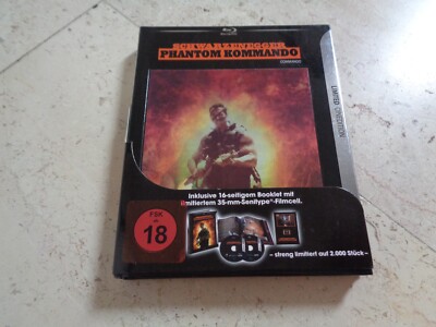 COMMANDO rare Blu-ray LENTICULAR Digibook Filmcell OOP Arnold Schwarzenegger