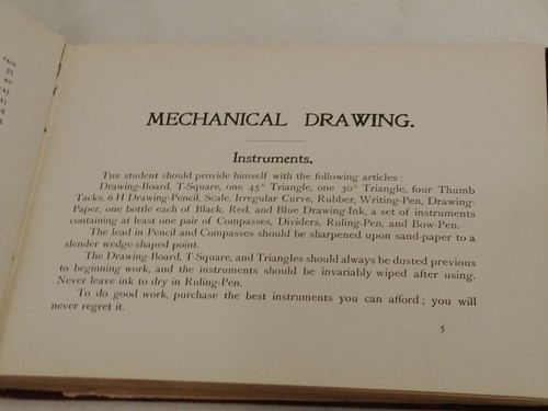 Mechanical Drawing 1904 3rd Edition Charles Jackson Antique Architecture Plates - Picture 13 of 22