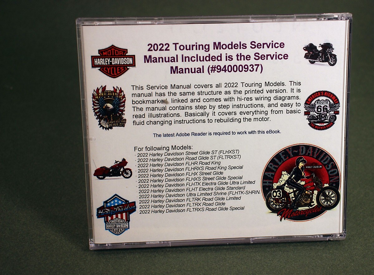 2022 Harley-Davidson Touring Models Service Manual Owners Manual