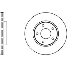 Apec Blue Brake Disc - Front SDK6303 Fits Nissan - Fits Juke and Pulsar vehicles