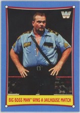 2017 Topps Heritage WWE Big Boss Man Bizarre SummerSlam Matches Insert #1