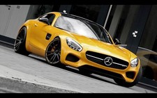 Cars 2016 wheelsandmore mercedes amg gts startrack Desk Mat Stitched