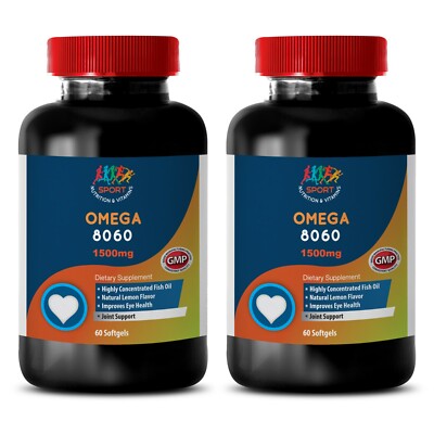 Lower Cholesterol Levels - OMEGA 8060 3000mg - Omega 3 Norway Softgels 2B