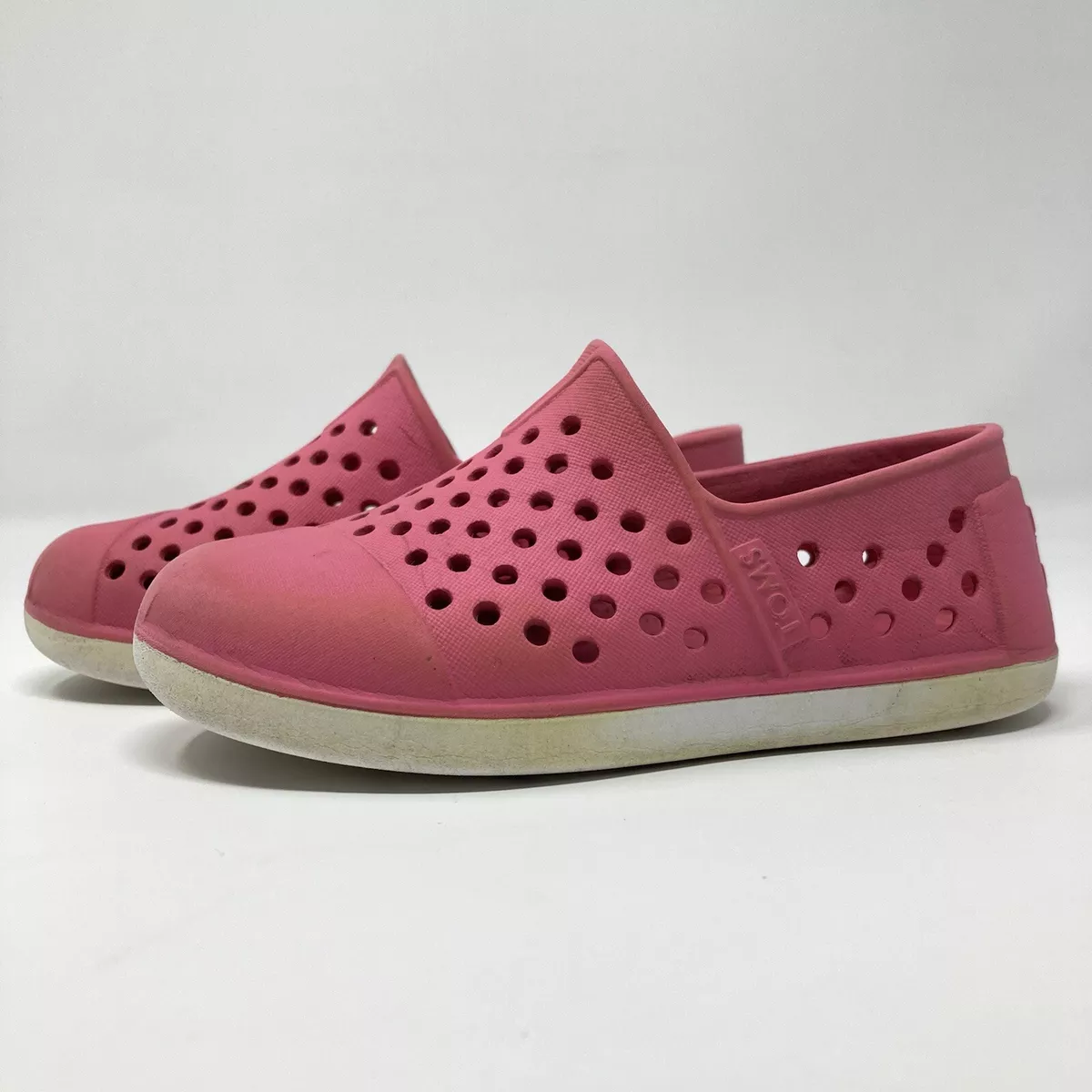 Toms Pink Slip On Rubber Play Shoes Toddler Size 9 US