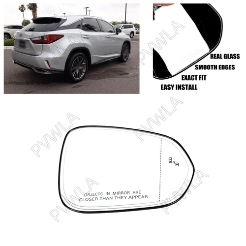 For Lexus RX350/450H NX200T/300 2016-2020 Right Blind Spot Heated Mirror Glass