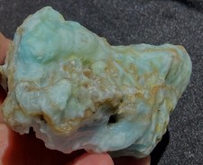 Blue Aragonite Specimen Beautiful Sky Color 200 Grams or 7.1 Oz Wen Chen China