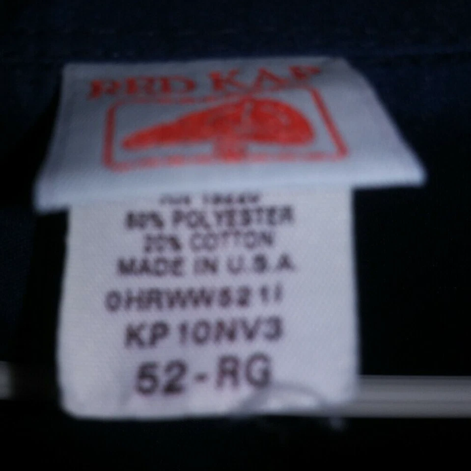 Camisa de Trabajo Para Hombres Azul Marino 52RG RedKap KP10NV3 Industrial ROJO KAP De Colección EE. UU. Foto 4 de 4