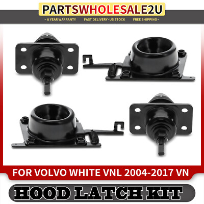 4Pcs Upper and Lower Hood Release Latches Set for Volvo VNL 2004- 2016 ...
