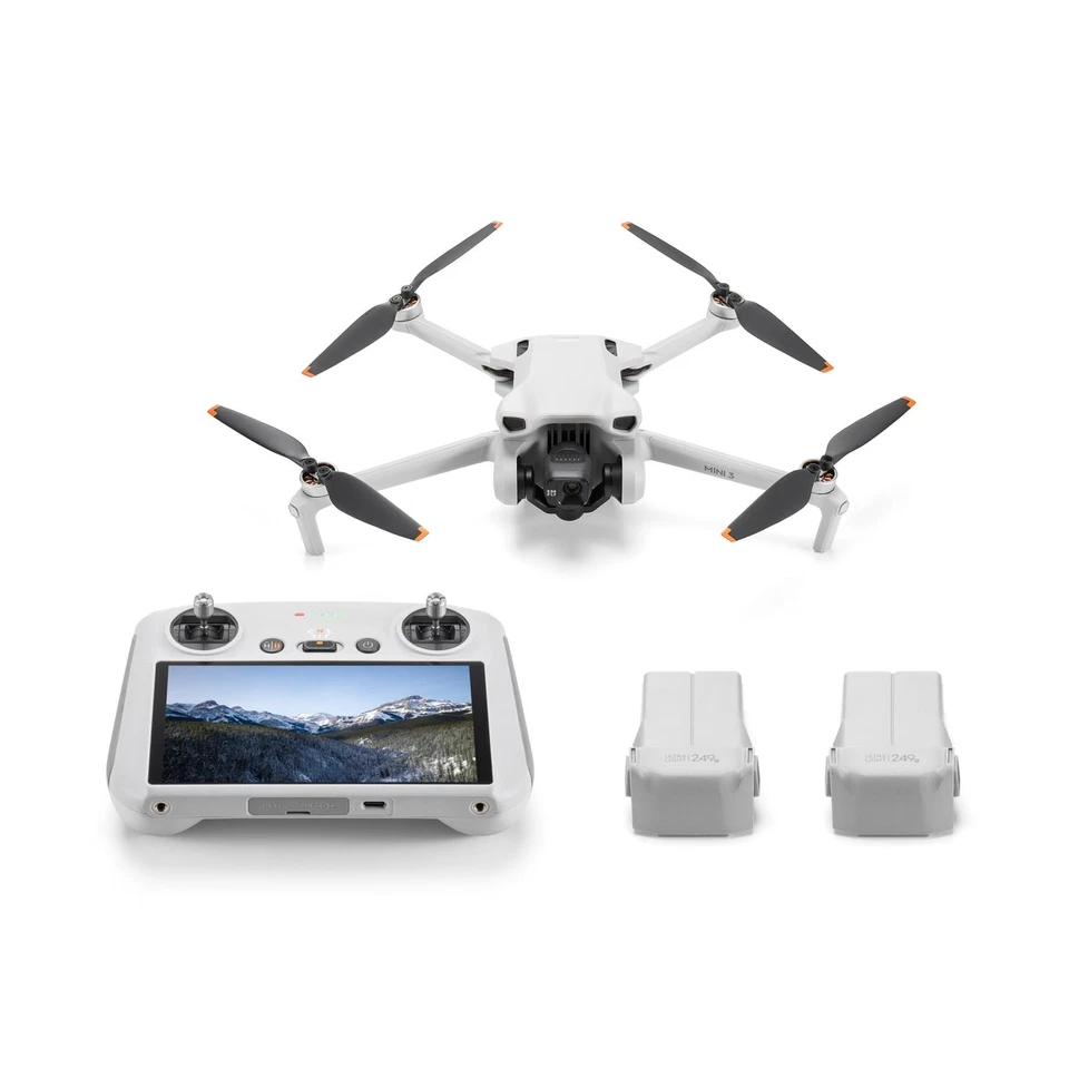 DJI Mini 3 Fly More Combo-DJI RC–with 4K HDR Video & Intelligent Features-Refurb