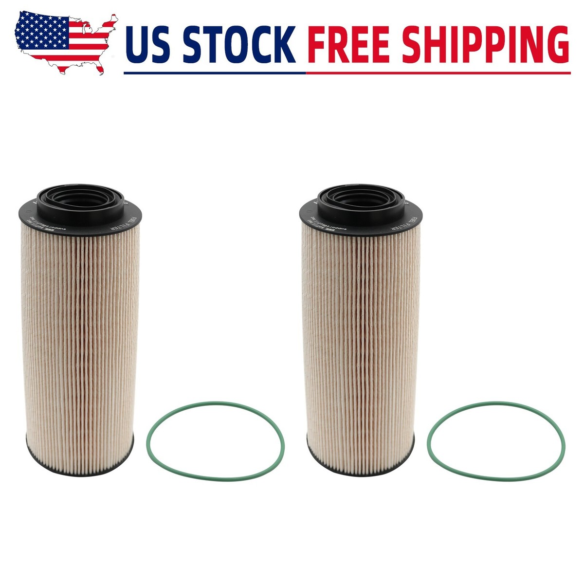 2PCS~ 2277129 Fuel/Water Separator Element Fit Kenworth Peterbilt