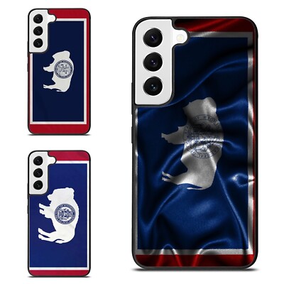Banner Wyoming State For Samsung Galaxy Z Fold Flip 3 4 5 6 Trendy Case