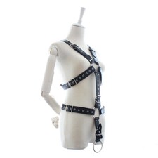 Men's PU Leather Full Body Chest Harness Buckle Strap Lingerie Clubwear Costume