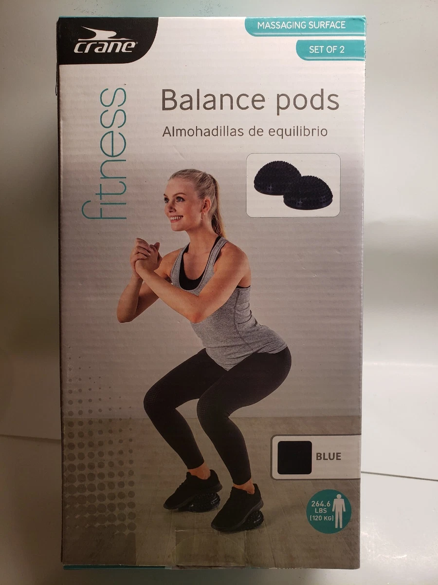 NEW- Crane~Fitness BALANCE PODS~Set of 2~Blue Exercise Core