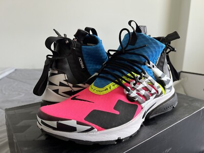 Nike x Acronym Air Presto Mid Racer Pink Men's Size Blue 2018 AH7832-600 