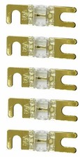 IMC Audio 80 Amp Mini ANL Fuse Gold for Car Audio Auto Marine Audio 5 Pack