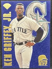 KEN GRIFFEY JR. 1995 Leaf HATS OFF FELT INSERT #/5000 ! MARINERS ! RARE !