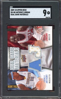 2009-10 Upper Deck - Dual Game Materials Michael Jordan, Carmelo