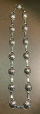 Concho Belt Link Style Sterling Silver 32" long Unsigned