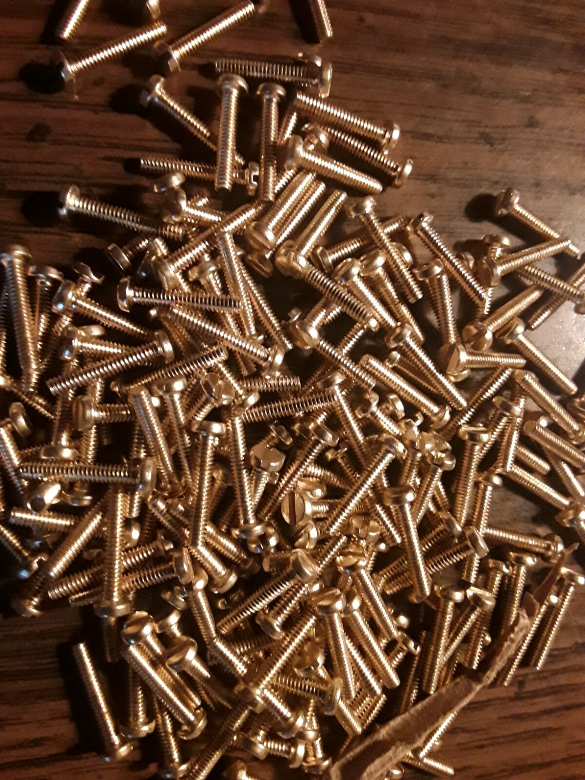 256 X 1/2" PAN HEAD SLOTTED SOLID BRASS MACHINE SCREWS, SELECT QTY eBay