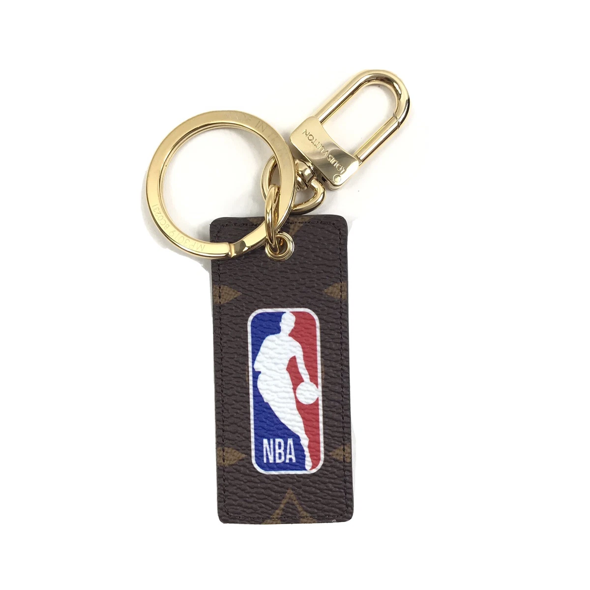 Louis Vuitton x NBA Letters Tab Key Holder & Bag Charm Monogram Brown in  Leather with Gold-tone - US