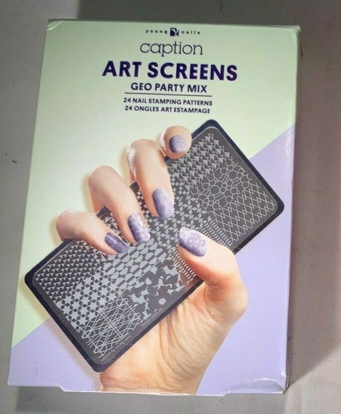 YOUNG NAILS CAPTION ART SCREENS - Nail Stamping Patterns